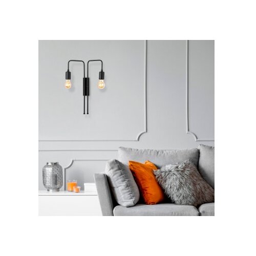 Opviq Zidna lampa 2 x E27 Grlo, Crna Cijene