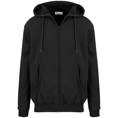 Pri Men&amp;#039;s warm sweatshirt with a hood, plain, one-color Slike