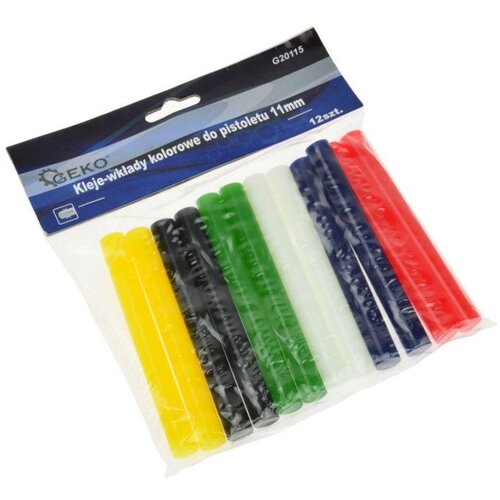  12x vroče lepilne palice - barvne 11mm Cene