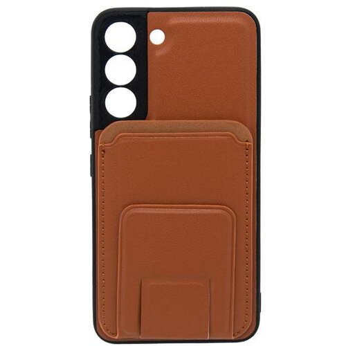  Maska za telefon LEATHER MAGSAFE WALLET za Samsung S22 braon Cene