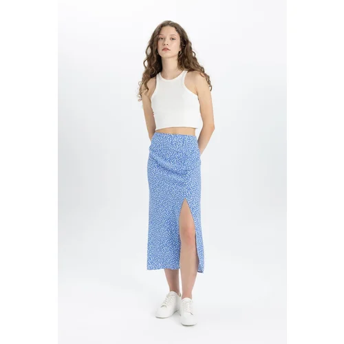 Defacto A-Line Printed Moroccan Midi Skirt