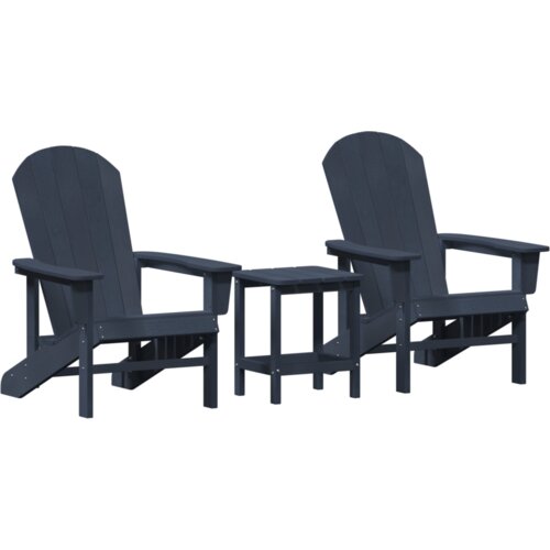  Set za vrt od 3 dijela Mornarskoplava HDPE Slike