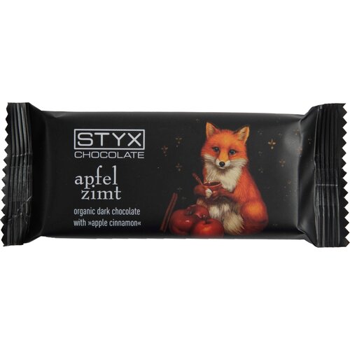 STYX Bio temna čokolada z jabolčno-cimetovim ganachem - 70 g Slike