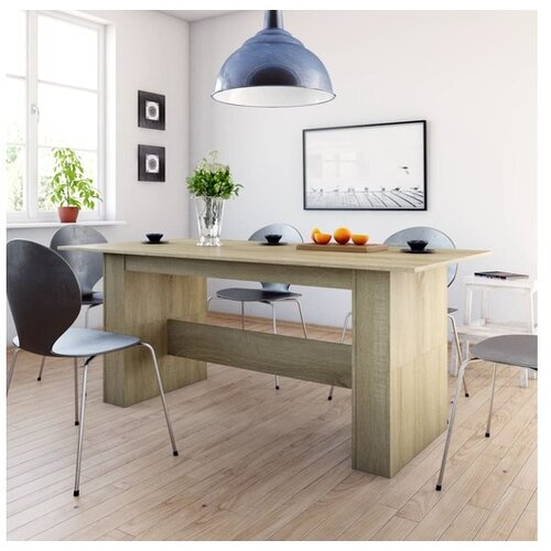 vidaXL Blagovaonski stol boja hrasta sonome 180 x 90 x 76 cm iverica Cijene