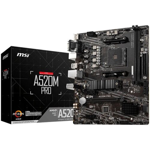 MSI MB AM4 A520 Chipset 2xDDR4 4xSata 1xM2 1xDISPLAYPORT 1xVGA 1xHDMI M-ATX Cijene
