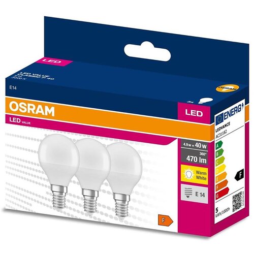Osram komplet 3x led žarulje P45 E14/4,9W/230V 3000K Cene