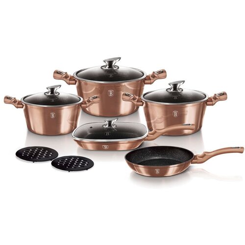 Shumee set 11-DELNIH lončkov. berlinger haus kovinska linija rosegold BH-6191, (21358879) Cene
