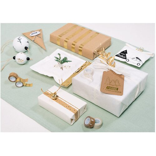  DECO LJEPLJIVA 12MMX3M NOVOGODI&amp;Scaron;NJA S UZORKOM PK5 HEYDA 20-35845 38 ZLATNA BLISTER Slike