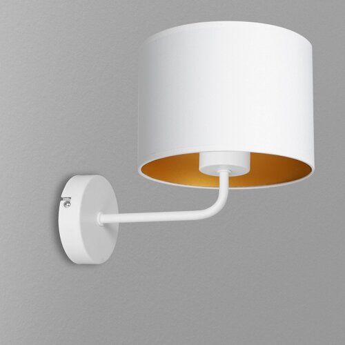  Zidna lampa ARDEN 1xE27/60W/230V bela/zlatna Slike