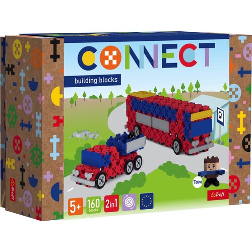Trefl CONNECT M - Tovornjak / avtobus, 160 delov - 1 k. Cene
