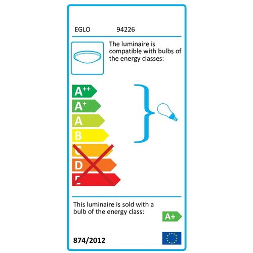 Eglo 94226 - LED plafonjera ALMANA 4xGU10-LED/3W/230V Cene