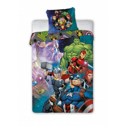 Faro posteljina za decu Avengers 160x200+70x80cm Slike