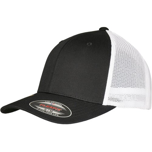 Flexfit Trucker Recycled Mesh Black/White Slike