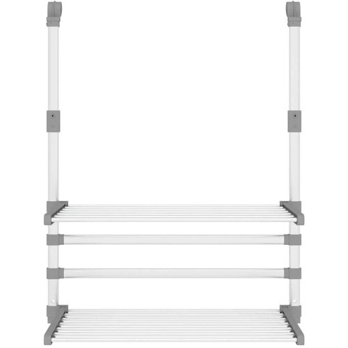VidaXL Stalak za su&amp;scaron;enje za balkon 54 x 25 x 42 cm aluminijski Slike