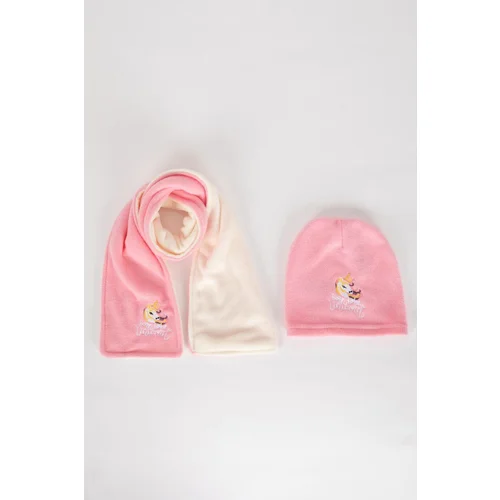 Defacto Girl Baby 2-Piece Fleece Scarf Beanie Set