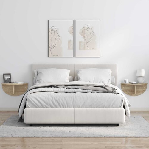  Polica na zidu Zidne 2 pcs Sonoma hrast 48 x 24 x 24 cm Slike