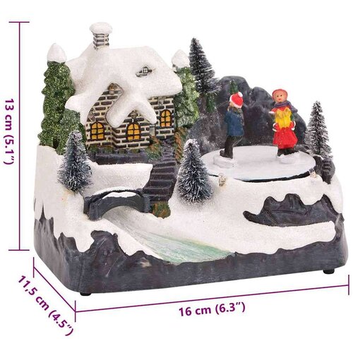 VidaXL Božični dekor za mizo večbarvno 16 x 11,5 x 13 cm Plastika Slike