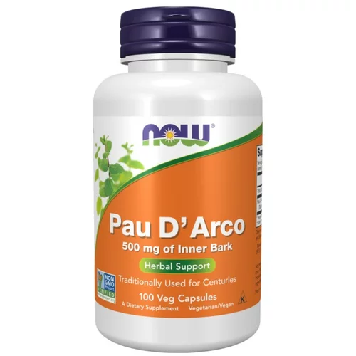 Now Foods Pau D'Arco NOW, 500 mg (100 kapsul)