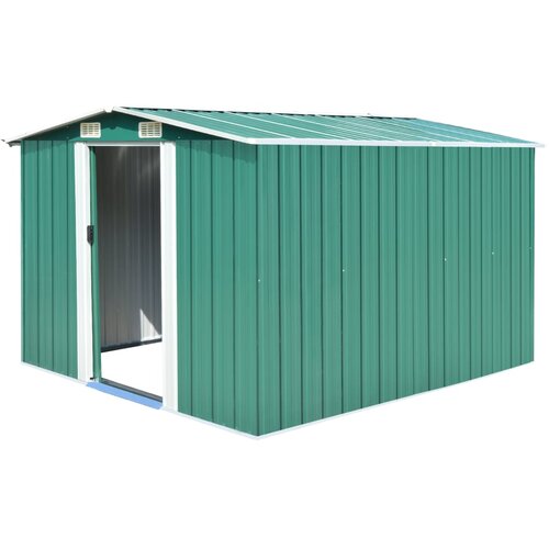 vidaXL Vrtna lopa 257x298x178 cm kovinska zelena Cene