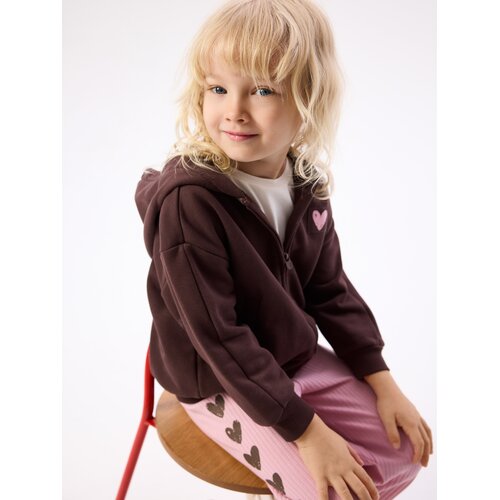 Reserved Opu&scaron;tena hoodie majica - tamnosmeđe Cijene