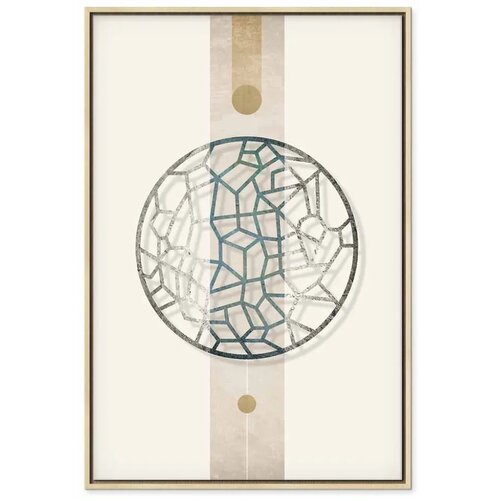  Slika - Circle with Artistic Details (1-part) - Abstract Shape 40x60 Slike