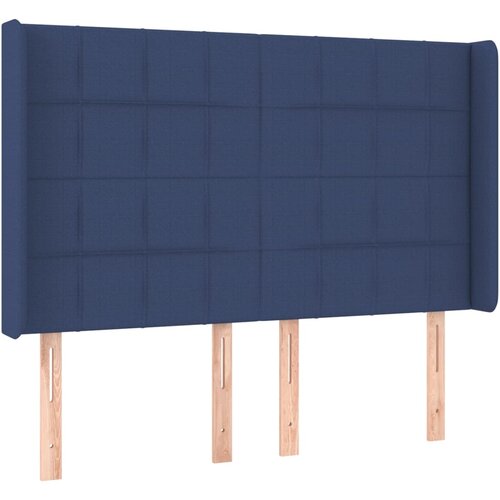 Maison Chic vzglavna omarica - nočna omarica - posteljna omarica z ušesi modro 147x16x118/128 cm blago, (21711143) Cene