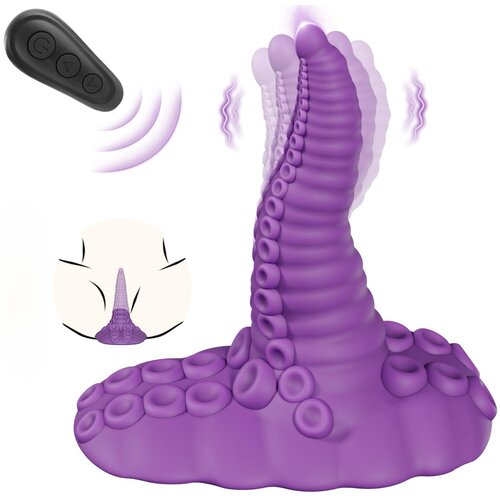SuperLove Super Strong Monster Fantasy Tentacle Vibrator Purple Slike