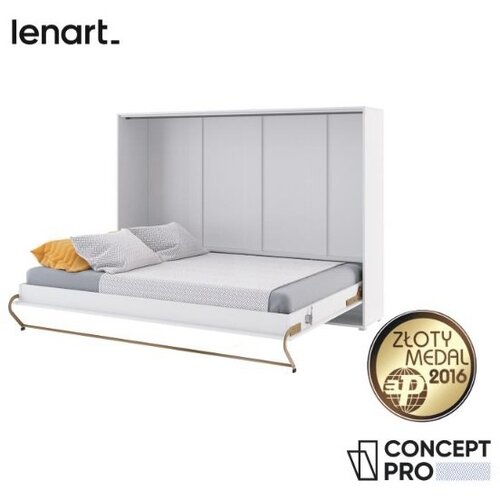 Bed Concept Krevet u ormaru CP-04 bijela visoki sjaj - 140x200 cm Slike
