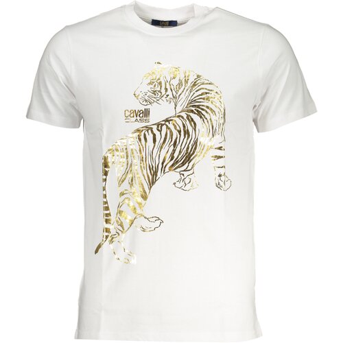 Cavalli Class MEN&#39;S SHORT SLEEVED T-SHIRT WHITE Cene