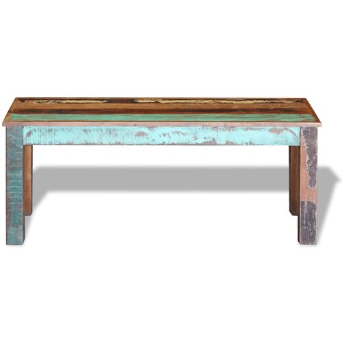  Klupa od masivnog obnovljenog drva 110 x 35 x 45 cm Slike