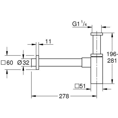 Grohe 40564000 sifon za umivalnik spodnji del Cene