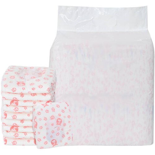 VidaXL Enkratna ženska pasja plenica 50 pcs Bela S, (5000179178) Slike