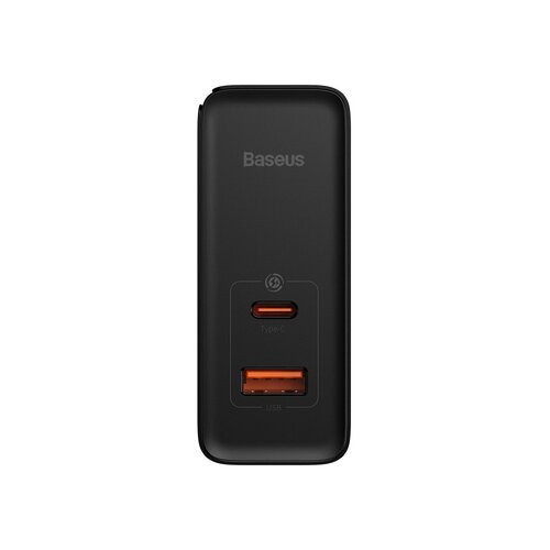 Baseus GaN USB-C + USB stenski polnilec, 100W + 1m kabel, črn Cene