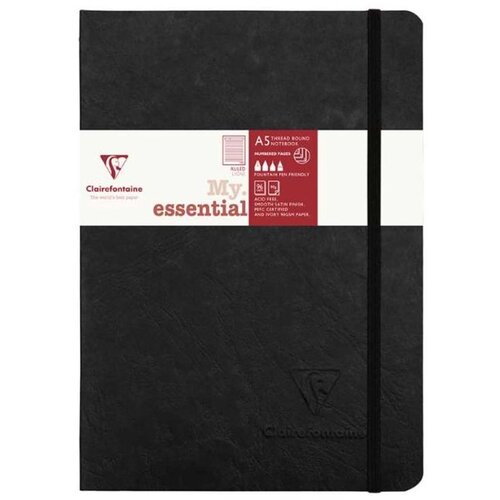  Notes A5, Age Bag My Essential, s gumicom, diktando crte, crni Cijene