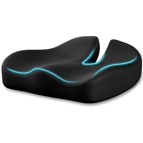 INF Ergonomski sedežni blazina iz spominske pene z mrežasto prevleko - Črna, (5000326988) Cene