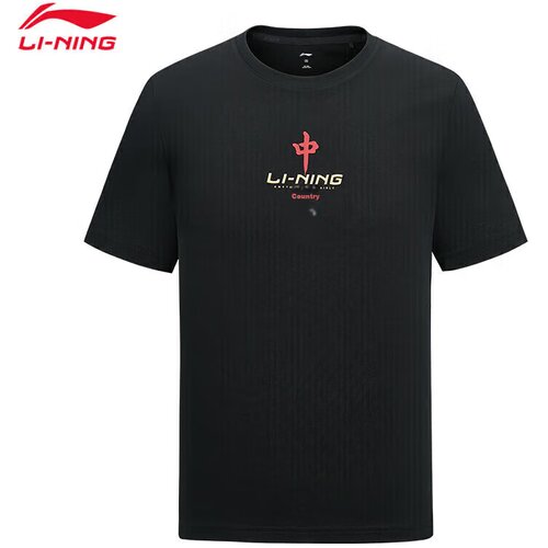 Li-Ning Mu&amp;scaron;ka majica, Okrugli izrez, Crna Slike