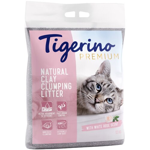 Tigerino Canada Style / Premium pesek za mačke - vonj bele vrtnice - 12 kg Slike