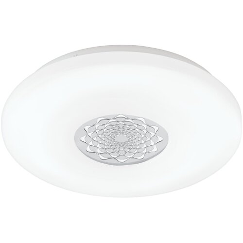 Eglo capasso 1 plafonjera/1, led, 24w, 3600lm, prom 400, krom/bijela Slike