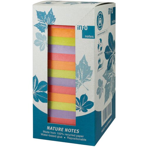  SAMOLJEPLJIV 75X75MM 16X100L NATURE GLOBAL NOTES 5654-88TW7 SORTIRANO Slike