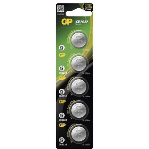 Emos Set od 5 litijskih baterija GP CR2032 Slike
