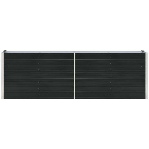 VidaXL Povi&amp;scaron;ena vrtna gredica pocinčani čelik 240x40x77 cm antracit Slike