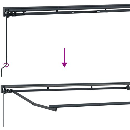  Povlačivi tende Pijesak 3,5 x 2,5 m Poliester i aluminij Slike
