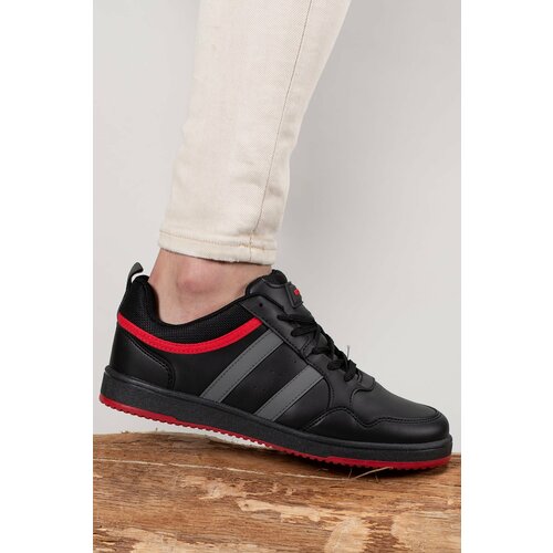 Riccon Men's Sneakers 00122022 Black Red Slike