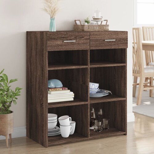  Komoda boja smeđeg hrasta 80x42,5x93 cm od konstruiranog drva Cijene