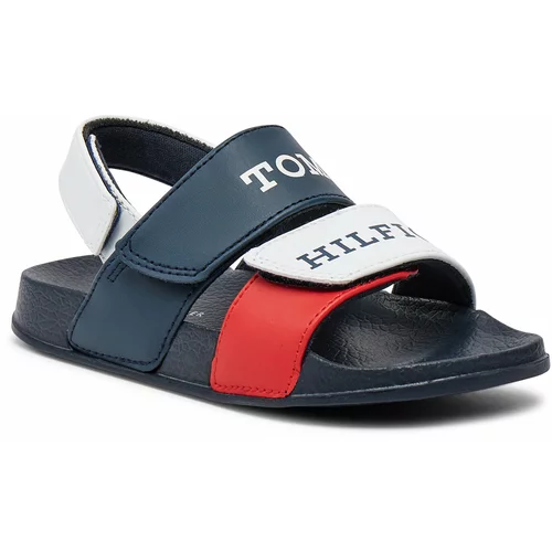 Tommy Hilfiger Sandali Velcro T1B2-33454-1172 S White/Blue/Red Y003