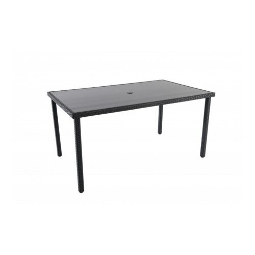 Green Bay bastenski sto od ratana crni - atlantic ( 047007 ) Slike