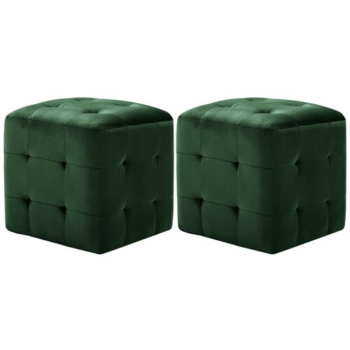  Noćni ormarići 2 kom zeleni 30x30x30 cm od bar&scaron;unaste tkanine Cijene