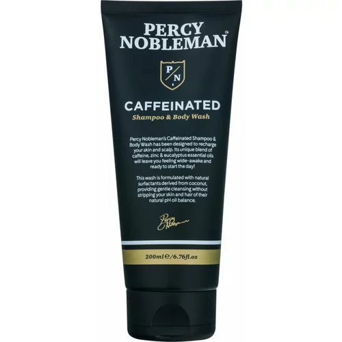 Percy Nobleman Caffeinated šampon s kofeinom za moške za telo in lase 200 ml
