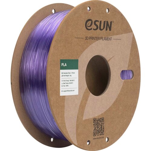 ESUN PLA-Clear Translucent Light Purple - 1,75 mm / 1000 g Slike