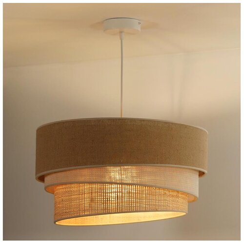  Duolla - Visilica na sajli YUTE TRIO 1xE27/15W/230V prečnik 45 cm braon/siva/bež Cene
